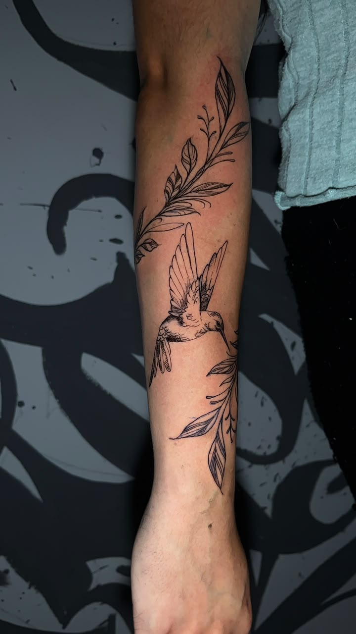 Beija-flor & Folhagem